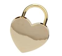 HEEPDD Lucchetto a Forma di Cuore da 1 Pezzo, Serratura con Chiavi, Serratura in Metallo Dorato Imitazione per Libro del Diario del Portagioie dei Bagagli (finto oro)