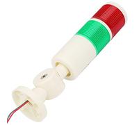 HEEPDD Luce di Segnale della Macchina CNC Premium con Base Pieghevole, Rossa + Verde Lampeggiante Luminoso, 24 VDC