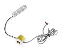 HEEPDD Luce LED per cucire, luce LED lavoro collo cigno regolabile con base magnetica per torni trapani banchi lavoro for uso su banco officina laboratorio