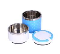 HEEPDD Lunch Box in Acciaio Inossidabile con Doppio Manico, Contenitore per Alimenti Coibentato a 2 Strati per Pasti Caldi e 600 Ml 900 Ml 1200, Lunch Box Termico Portatile per Ufficio Scuola