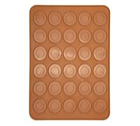 HEEPDD Macaron Silicone Mataro, Riutilizzabile a Forma Rotonda Non Stick Macaron Tappetino da Forno Silicone Adatto per le Padelle Torta Tostapane e Pane