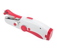 HEEPDD Macchina da Cucire Portatile, Macchina per Cucire a Doppio Ago Elettrico Portatile a Doppio Ago per Via di Cucitura per Viaggi per Viaggi Usa NAN (rosso)