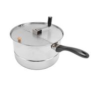 HEEPDD Macchina per Popcorn da Piano Cottura, Macchinetta per Popcorn Compatta con Manovella Macchina per con Riscaldamento Elettrico a Gas per la Serata di Cinema Domestico per da Piano Cottura,