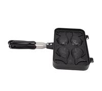 HEEPDD Macchina per Waffle, Teglia Antiaderente a Forma di Pesce Taiyaki con Manico Antiscottatura Doppia Teglia per gli Amanti del Taiyaki Giapponese