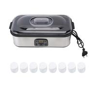 HEEPDD Maker di Yogurt Automatico con Controllo Digitale di Yogurt con Controllo del Timer con Macchina per Produttore di Yogurt a Timer Regolabile 8 Tazze di (Plug 220v)