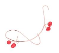 HEEPDD Mangiatoia per Farfalle, Portafrutta da Appendere in Ferro per Attirare le Farfalle con Accenti di Perline Rosse, Design Leggero da 2,8 Once per Uso Esterno in Giardino, Cortile, Parco