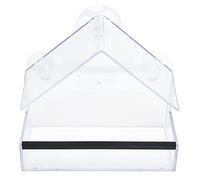 HEEPDD Mangiatoia per Uccelli da Finestra, 3 Potenti Ventose Mangiatoia Design in Plastica Ad Alta Trasparenza per la Decorazione del Giardino del Cortile Che Attira Gli Uccelli