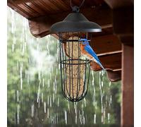 HEEPDD Mangiatoia per Uccelli in Metallo, Supporto per Palline di Grasso da Appendere in Ferro, Efficiente Dispenser di Cibo per Uccelli all'Aperto per Uso in Cortile, Dimensioni 24x10 Cm, Peso 127