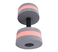 HEEPDD Manubri Galleggianti sull'acqua, Materiale in Schiuma di Gomma, Aumentano il Peso con l'acqua, Ideali per Esercizi in Piscina, Allenamento Fitness, Attrezzatura Acquatica da 248 G (grigio e