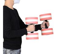 HEEPDD Manubri Galleggianti sull'acqua, Materiale in Schiuma di Gomma, Aumentano il Peso con l'acqua, Ideali per Esercizi in Piscina, Allenamento Fitness, Attrezzatura Acquatica da 248 G (rosa e