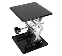 HEEPDD Martinetto da Laboratorio, Struttura in Acciaio Inossidabile, Piattaforma Ad Altezza Regolabile, Funzionamento Regolare del Volantino, Elevazione Massima di 9,8 Pollici, per Fisica, Chimica,