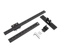 HEEPDD Maschera per Hardware per Armadietti, Guida per Dima di Foratura in Lega di Alluminio per un'installazione Accurata della Maniglia dell'armadio, Strumento Portatile e Regolabile per la