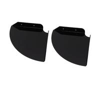 HEEPDD Mensole Angolari Sospese per Montaggio a Parete, Acrilico, 8,3x8,3x1,2 Pollici, Confezione da 2, Salvaspazio per Camera da Letto, Soggiorno, Bagno, Forniture per Ufficio (BLACK)