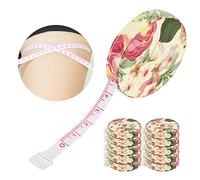 HEEPDD Metro a Nastro in Tessuto Retrattile, Pulsante di Ritrazione Automatico per Riporlo in Sicurezza, Doppia Scala Fino a 150 cm/59", Materiale in Cotone Flessibile per Misurazioni Corporee