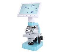HEEPDD Microscopio Binoculare Veterinario, Materiale ABS, Ingrandimento 4x 10x 40x per l'ovulazione del Cane e l'analisi dello Sperma di Animali Domestici Acquacoltura Paesaggistica