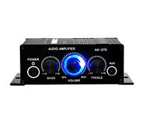 HEEPDD Mini Amplificatore, Amplificatore Stereo Compatto in Alluminio con qualità del Suono Regolabile, Mini a 2 12V per Appassionati di per Auto e Casa