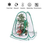 HEEPDD Mini Copertura per Piante per Serra, Materiale in PVC, Serra Pop-up per Piccole Piante, Giardinaggio Floreale per Interni Ed Esterni, 27x27x30 Pollici