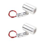 HEEPDD Mini Faretto LED da 2 Pezzi, DC12V 1W Luci D'accento per Interni con Angolo di 30 Gradi con Involucro in Lega di Alluminio, per Vetrina KTV Scaffale Corridoio Corridoio (luce bianca)