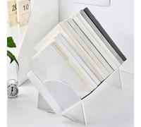 HEEPDD Mini Libreria da Tavolo, Desktop Small Bookshelf Organizer Moderno in Plastica Plastica Piatti di Archiviazione di Libri di Archiviazione Grande capacità per la Casa dell'ufficio Adatto per