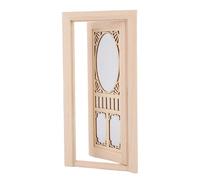 HEEPDD Mini Porta della Casa dei Giocattoli Mobili per Box/Cover delle Bambole in Scala 1:12, Mobili, Modelli Vuoti in Tiglio in Stile Europeo Dettagli Realistici per Decorazioni per la Casa Fai da