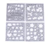 HEEPDD Mini Stencil per Applicazioni in Feltro 7 Pezzi Modelli in Feltro Ad Ago, Set di Strumenti in Affidabili per Principianti, Modelli Unici per Progetti Creativi Nan