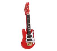 HEEPDD Miniatura per chitarra, decorativa in betulla lucida, chitarra in miniatura per ufficio (rosso elettrico)