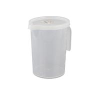 HEEPDD Misurino in Plastica, Caraffa Graduata di Grande capacità con Coperchio, Materiale PP Resistente Al Calore, Perfetto per Cuocere Al Forno e Cucinare, 1000 Ml (500ML)