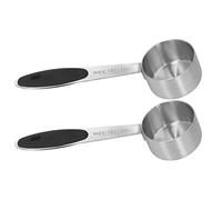 HEEPDD Misurino per caffè da 2 Pezzi, Set di Cucchiai, Misurino per caffè da 30 Ml Perfetto per Fagioli e tè in Polvere per da 2 Pezzi, Dosatore per in Acciaio Inossidabile