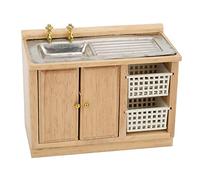 HEEPDD Mobili in Miniatura per Casa delle Bambole, Accessori da Cucina in Legno in Scala 1:12 con Cestini per la Decorazione della Casa delle Bambole