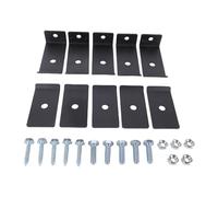 HEEPDD Morsetti per Cavi Robusti in Acciaio, 100 Pezzi 3,5x1,1x1,6 Pollici Clamp/Holder per Recinzione Montaggio Recinzione Agricola, Morsetti per Cavi Robusti in Acciaio Al Carbonio per il