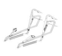 HEEPDD Morsetto per Granchio in Acciaio Inossidabile per Frutti di Mare, Strumento Facile da Usare per Gli Appassionati di Pesca, Perfetto per Catturare Pesci Predatori (Doppio Gancio)