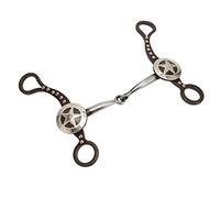 HEEPDD Morso per Muso di Cavallo, Bellissimo Morso Occidentale per Cavallo Antico in Acciaio Inossidabile per Corse di