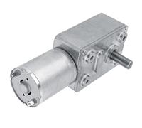 HEEPDD Motoriduttore a Vite Senza Fine DC 12V Coppia Elevata Reversibile Autobloccante 2 RPM Uscita 89 Lb-in per Applicazioni di Apertura di Porte e Tende per Finestre Domotiche in Spazi Ristretti