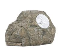 HEEPDD Nascondi Una Chiave di Riserva, Una Roccia Finta con Luce a LED, Sembra e Sembra Una Vera Pietra, per Giardino o Cortile All'aperto, Geocaching