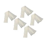 HEEPDD Nastri in Tessuto Nastro di Rivestimento in Pizzo Vintage, 5 Rotoli a 2 Yard Nastro Beige per Progetti Artigianali Che Cucivano Decorazioni per Matrimoni, Motivi Vividi e Tocco Morbido,