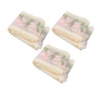 HEEPDD Nastri in Tessuto Nastro in Pizzo Floreale, 3 Pezzi da 3,54 Pollici 2 Yard in Pizzo per Artigianato Che Produce Decorazioni per Matrimoni con Tocco Comodo e Nan Elastico