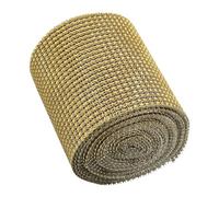 HEEPDD Nastro di, Strisce di Rete Galvanica, 9 M 24 File Scintillanti per la Decorazione di Abiti da Sposa Fai da Te (GOLD)