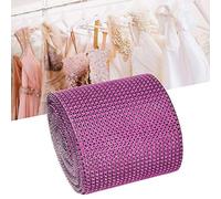 HEEPDD Nastro di, Strisce di Rete Galvanica, 9 M 24 File Scintillanti per la Decorazione di Abiti da Sposa Fai da Te (PURPLE)