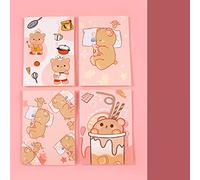 HEEPDD Notebook da Cartone Animato da 4 Pezzi, 32 Pagine NOVEPADS CINETTO Pianificatore di Memo del Diario NAN (Orsi che dormono in diecimila (prezzo del prezzo)