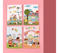 HEEPDD Notebook da Cartone Animato da 4 Pezzi, 32 Pagine NOVEPADS CINETTO Pianificatore di Memo del Diario NAN (Outing (prezzo prezzo))