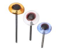 HEEPDD Occhi di Plastica Giocattolo, 150 Paia di Accessori per Bambole Fai-da-te da 5 Mm Occhi di Plastica in 3 Colori per Bambole Fatte a Mano All'uncinetto Orsacchiotti Ragdoll