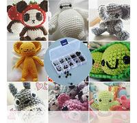 HEEPDD Occhi per Bambola da 100 Pezzi, Occhi di Sicurezza in Plastica per Realizzare Bambole Fai-da-te, Ottimi per Giocattoli di Peluche e Orsacchiotti