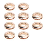 HEEPDD Occhielli per Riparazione Stivali da 10 Pezzi, Kit Occhielli Rotondi in Lega per Borsa in Tessuto e Pelle, Perfetti per Scarpe, Cinture, Accessori di Abbigliamento (GOLD)