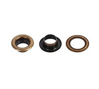 HEEPDD Occhielli Rotondi, Set di Occhielli in Rame Premium, 100 Set per Progetti di Artigianato in Pelle e Fai da Te (metallo)