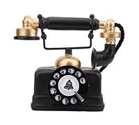 HEEPDD Ornamento Modello di Telefono Vintage, Simulazione di Oggetti Fotografici, Modello di Telefono Fisso con Quadrante Rotante, Ornamento Classico da Scrivania Verde per Soggiorno,