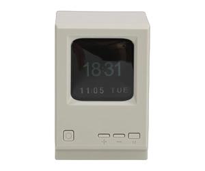 HEEPDD Orologio con Altoparlante, Display per Orologio Digitale Desktop Portatile con Ricarica USB Altoparlante Bluetooth per Computer in Stile PC retrò per la Decorazione della Casa dell'ufficio