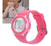 HEEPDD Orologio Digitale per Bambini, Orologio Sportivo con Cinturino in PU con Display LED Impermeabile Fino a 3 ATM, Data di Allarme, Luce a Sette Colori 24 Ore su 24, per Ragazze e Ragazzi, Scuola