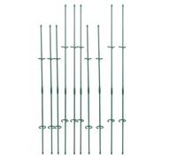 HEEPDD Pali di Supporto per Piante Kit di Clamp/Holder per Pali di Supporto per Piante, 10 Pezzi da 12 Pollici e 16 Pollici 20 Clamp/Holder 10 Tubi Lunghezza Regolabile Antiruggine per da Interno Ed
