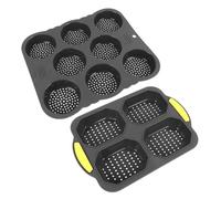 HEEPDD Pane Hamburger Al Silicone con Piccoli Buchi per Cucinare un Croccante
