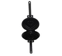HEEPDD Pannake a Doppia Faccia a Doppia Faccia a Doppio Lato, Piastra in Acciaio per Pancake e Waffle Soffici, Facile per gli Amanti della Colazione Utensili da (BLACK)